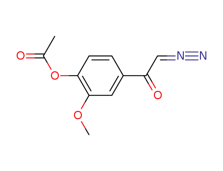 4-(2-diazoacetyl)-2-methoxyphenyl acetate