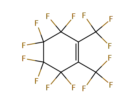 Molecular Structure of 10534-39-1 (1,2-bis(trifluoromethyl)-3,3,4,4,5,5,6,6-octafluorocyclohexene)