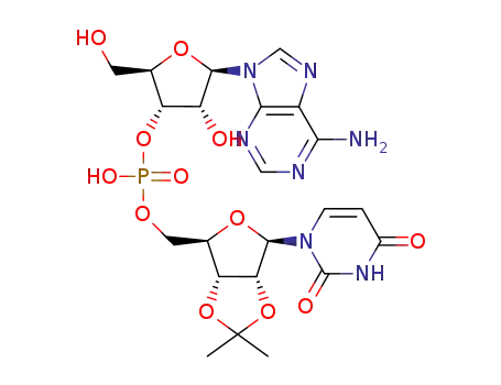 Molecular Structure of 65109-12-8 (2',3'-O-Isopropylideneuridylyl(5'-3')-adenosine)
