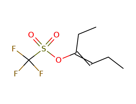 Molecular Structure of 103885-13-8 (3-trifluoromethanesulfonyloxy-hex-3-ene)