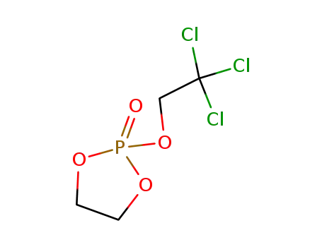 Molecular Structure of 67154-52-3 (1,3,2-Dioxaphospholane, 2-(2,2,2-trichloroethoxy)-, 2-oxide)