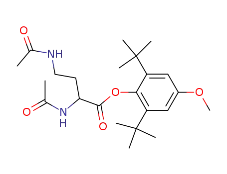 Butanoic acid, 2,4-bis(acetylamino)-,
2,6-bis(1,1-dimethylethyl)-4-methoxyphenyl ester