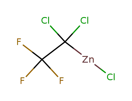 Molecular Structure of 13710-18-4 (C<sub>2</sub>Cl<sub>3</sub>F<sub>3</sub>Zn)