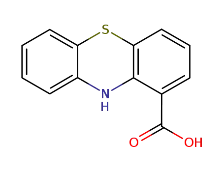 Molecular Structure of 4182-55-2 (10H-Phenothiazine-1-carboxylic acid)