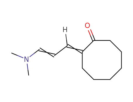 Molecular Structure of 75143-08-7 (2-[(E)-3-Dimethylamino-prop-2-en-(Z)-ylidene]-cyclooctanone)