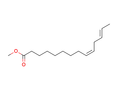 Molecular Structure of 53143-98-9 ((9Z,12E)-9,12-Tetradecadiensaeure-methylester)