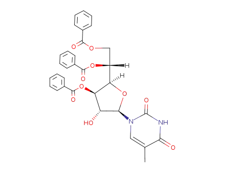 1-(3,5,6-tri-O-benzoyl-β-D-glucofuranosyl)thymine