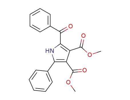 Molecular Structure of 4798-83-8 (dimethyl 2-benzoyl-5-phenyl-1H-pyrrole-3,4-dicarboxylate)