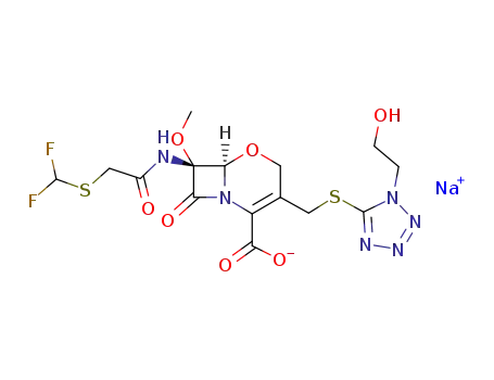 Molecular Structure of 92823-03-5 (Flomoxef sodium)