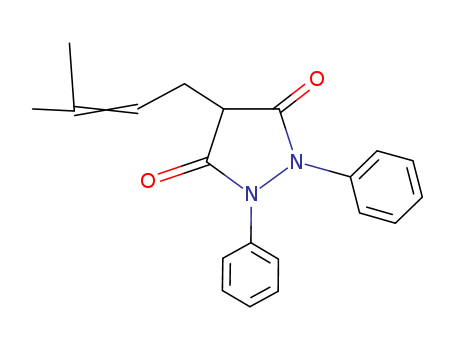 3,5-Pyrazolidinedione,4-(3-methyl-2-buten-1-yl)-1,2-diphenyl-