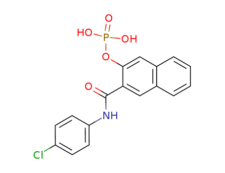 2-Naphthalenecarboxamide,N-(4-chlorophenyl)-3-(phosphonooxy)-