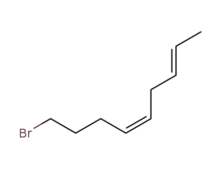 Molecular Structure of 128342-65-4 ((4Z,7E)-4,7-nonadien-1-yl bromide)