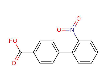 Molecular Structure of 3215-92-7 (4-(2-Nitrophenyl)benzoic acid)
