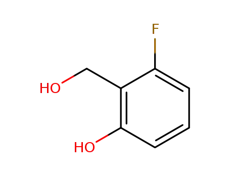 Molecular Structure of 660390-77-2 (Benzenemethanol, 2-fluoro-6-hydroxy-)