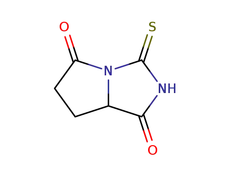 1H-Pyrrolo[1,2-c]imidazole-1,5(6H)-dione,tetrahydro-3-thioxo-(9CI)