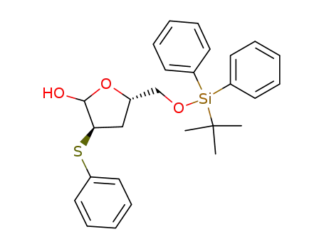 (3R,5S)-5-(tert-Butyl-diphenyl-silanyloxymethyl)-3-phenylsulfanyl-tetrahydro-furan-2-ol