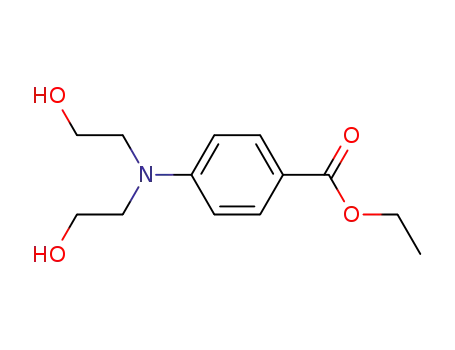 Molecular Structure of 15716-30-0 (ETHYL-P-BIS(2-HYDROXYETHYL)AMINOBENZOATE)