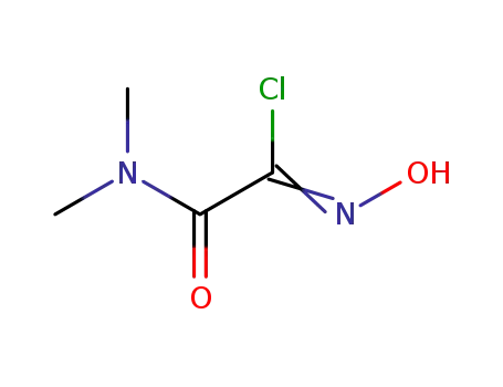 Molecular Structure of 30558-50-0 (2-(dimethylamino)-N-hydroxy-2-oxoacetimidoyl chloride)
