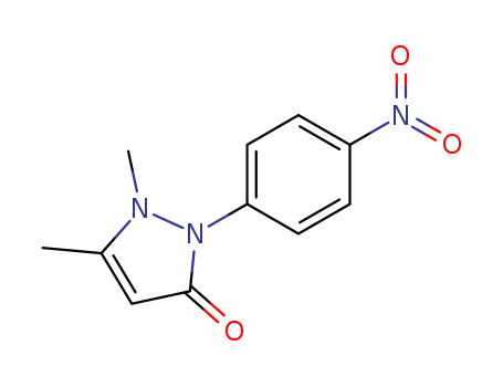 3H-Pyrazol-3-one, 1,2-dihydro-1,5-dimethyl-2-(4-nitrophenyl)-