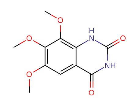 Molecular Structure of 30896-98-1 (6,7,8-trimethoxyquinazoline-2,4(1H,3H)-dione)