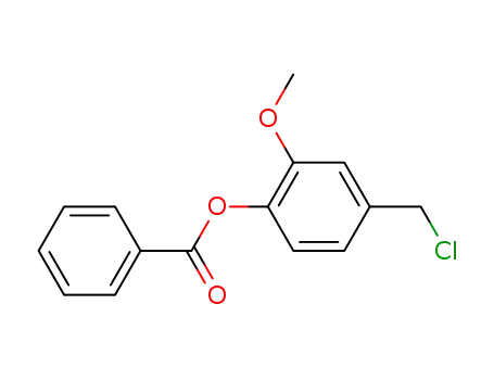 Molecular Structure of 873376-14-8 (1-benzoyloxy-4-chloromethyl-2-methoxy-benzene)