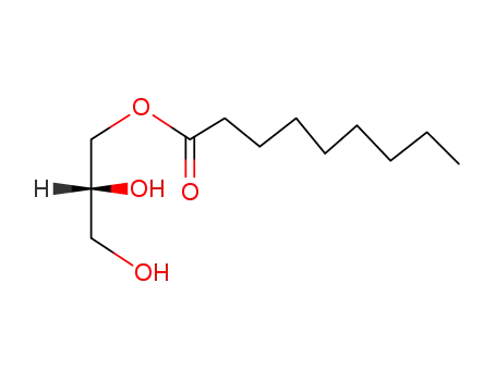 Molecular Structure of 3065-51-8 (2,3-dihydroxypropyl nonan-1-oate)