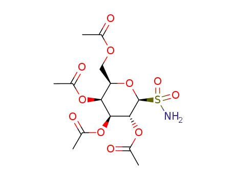 Molecular Structure of 1138026-31-9 (2,3,4,6-tetra-O-acetyl-β-D-galactopyranosyl-1-C-sulfonamide)