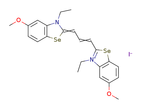 Benzoselenazolium,3-ethyl-2-[3-(3-ethyl-5-methoxy-2(3H)-benzoselenazolylidene)-1-propenyl]-5-methoxy-,iodide (9CI)