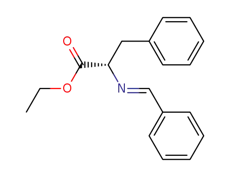 Molecular Structure of 137967-42-1 (L-Phenylalanine, N-(phenylmethylene)-, ethyl ester)