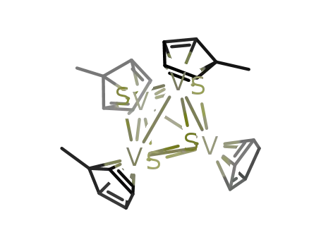 (CH<sub>3</sub>C<sub>5</sub>H<sub>4</sub>)3(C<sub>5</sub>H<sub>5</sub>)V<sub>4</sub>S<sub>4</sub>