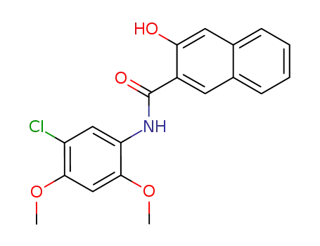 Molecular Structure of 92-72-8 (N-(2-Hydroxynaphthoyl)-2,4-dimethoxy-5-chloroanilide)
