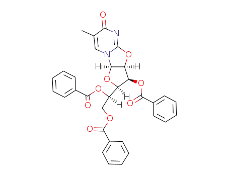 2,2'-anhydro-1-(3,5,6-tri-O-benzoyl-β-D-mannofuranosyl)thymine