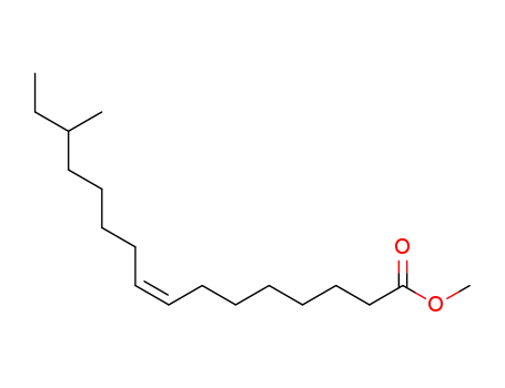 Molecular Structure of 30689-77-1 (methyl (Z)-14-methylhexadec-8-enoate)