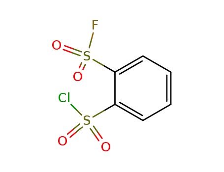 Molecular Structure of 30672-70-9 (2-fluorosulphonylbenzenesulphonyl chloride)