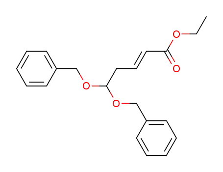 (E)-5,5-Bis-benzyloxy-pent-2-enoic acid ethyl ester