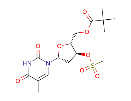Thymidine, 5'-(2,2-dimethylpropanoate) 3'-methanesulfonate