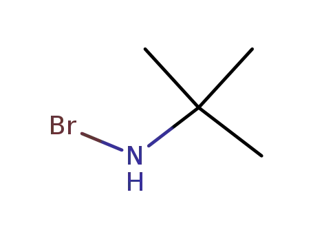 Molecular Structure of 51655-37-9 (N-bromo-2-methylpropan-2-amine)