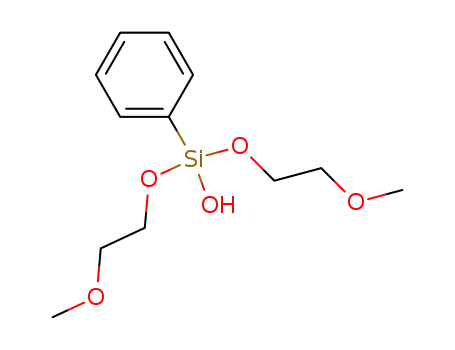 Molecular Structure of 73882-16-3 (bis(2-methoxyethoxy)phenylsilanol)