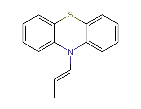 Molecular Structure of 105648-39-3 (10H-Phenothiazine, 10-(1-propenyl)-, (E)-)