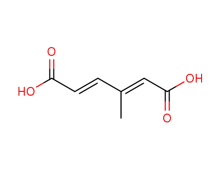 Molecular Structure of 116672-65-2 (3-methyl-hexa-2<i>t</i>,4<i>t</i>-dienedioic acid)