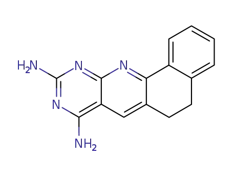 Molecular Structure of 138911-91-8 (Benzo[h]pyrimido[4,5-b]quinoline-8,10-diamine, 5,6-dihydro-)