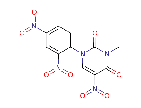Molecular Structure of 903572-34-9 (1-(2,4-dinitrophenyl)-3-methyl-5-nitrouracil)
