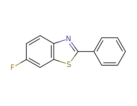 Molecular Structure of 1629-94-3 (6-fluoro-2-phenyl-1,3-benzothiazole)