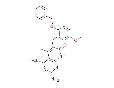 2,4-diamino-5-methyl-6-(2'-benzyloxy-5'-methoxybenzyl)pyrido[2,3-d]pyrimidin-7(8H)-one