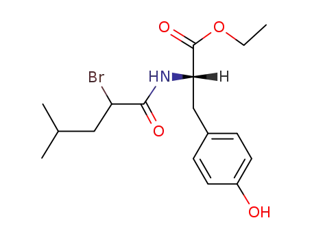 <i>N</i>-((Ξ)-2-bromo-4-methyl-valeryl)-L-tyrosine ethyl ester