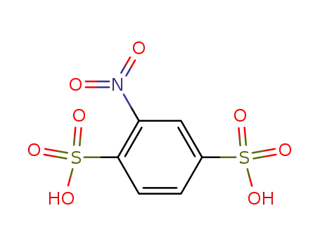 Molecular Structure of 119-00-6 (1,4-Benzenedisulfonic acid, 2-nitro-)