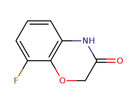 Molecular Structure of 560082-51-1 (8-FLUORO-2H-BENZO[B][1,4]OXAZIN-3(4H)-ONE)