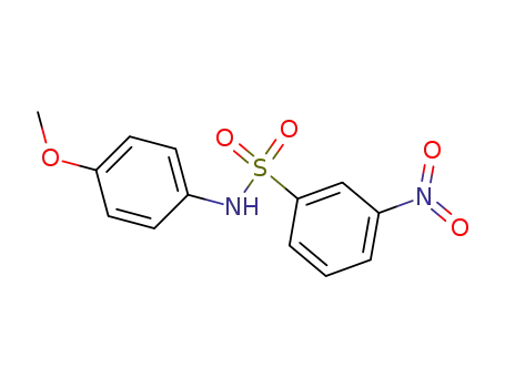 Molecular Structure of 180631-81-6 (Benzenesulfonamide, N-(4-methoxyphenyl)-3-nitro-)