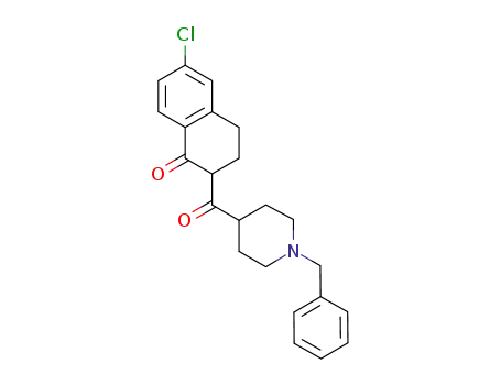 2-(1-benzylpiperidine-4-carbonyl)-6-chloro-3,4-dihydronaphthalen-1(2H)-one