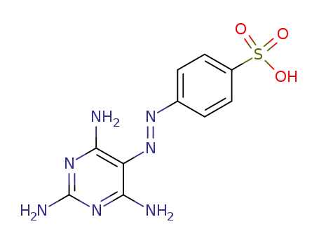 Molecular Structure of 2877-65-8 (4-[(E)-(2,4,6-triaminopyrimidin-5-yl)diazenyl]benzenesulfonic acid)